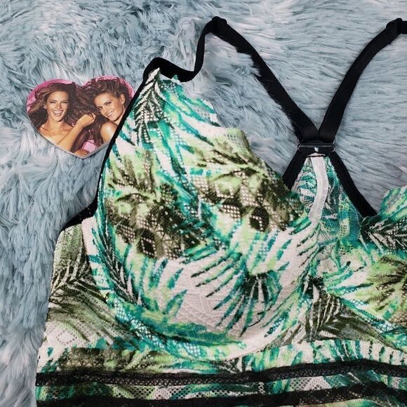 VS Palm Lace Racerback Lightly Lined Bralette S - Picture 4 of 4